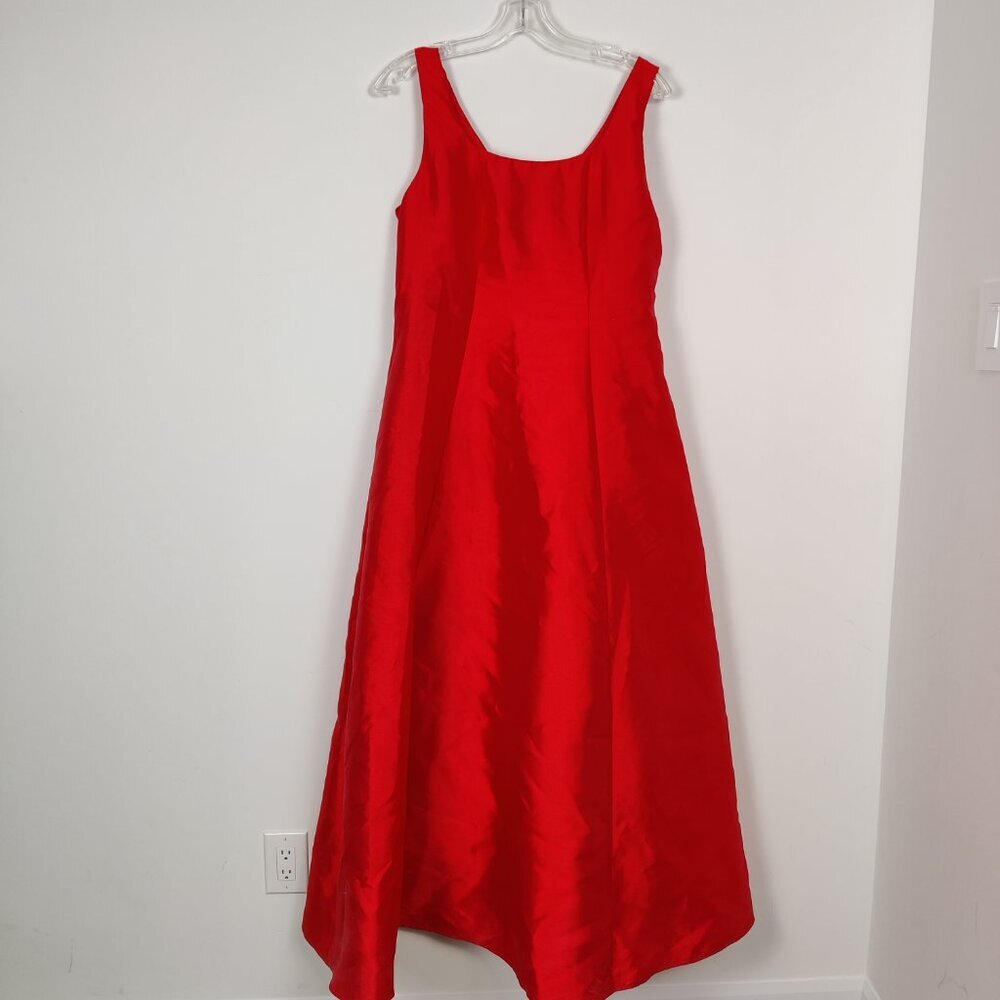 Laura Women's Maxi Red Satin Gown Size 12 Christmas Valentine's Day Holidays